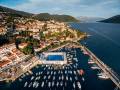 Huge swimming pool at the pier of the old town of Herceg Novi